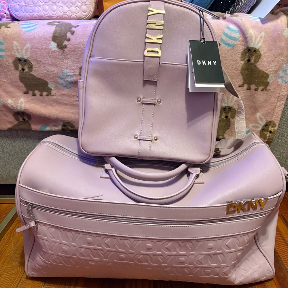 DKNY Backpack and Duffel Bag